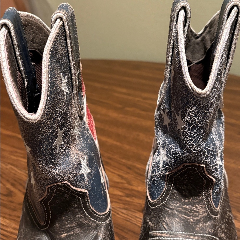 Roper American Beauty Flag Ankle Boots - Picture 10 of 13